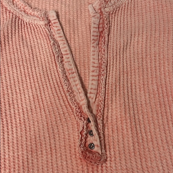 Free People Pink Long Sleeve Top - Picture 3 of 6